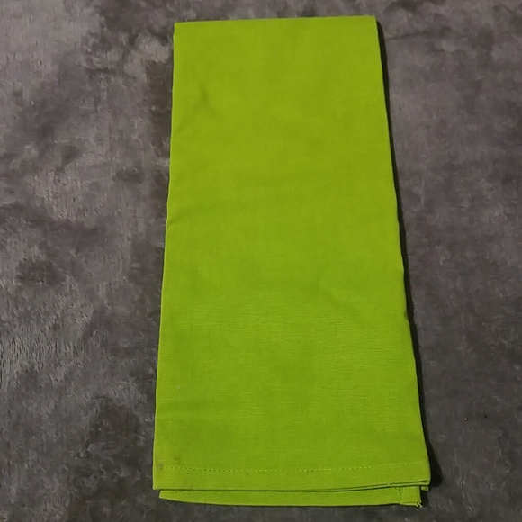 Green tea towel with pink purple blue orange birds - Picture 2 of 4